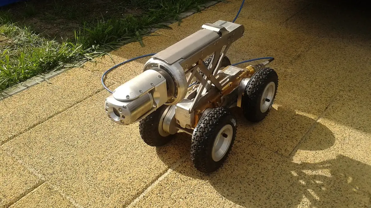 A wheeled drain inspection camera robot