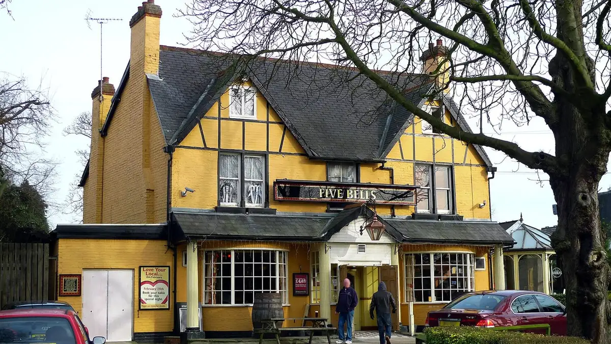 The Five Bells pub on East End Road, East Finchley