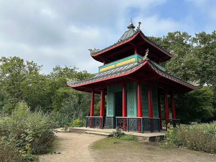 The Chinese Pagoda in Victoria Park, east London