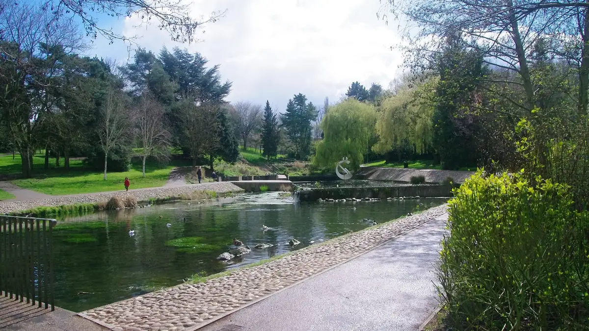 The water garden in Harlow Town Park