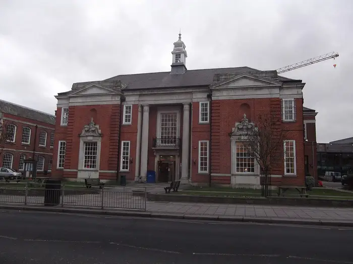 Hendon Library, a red-brick civic building in Hendon