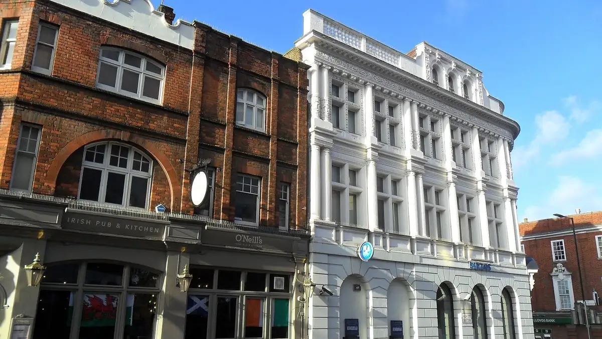 Victorian buildings in the conservation area of Sutton High Street