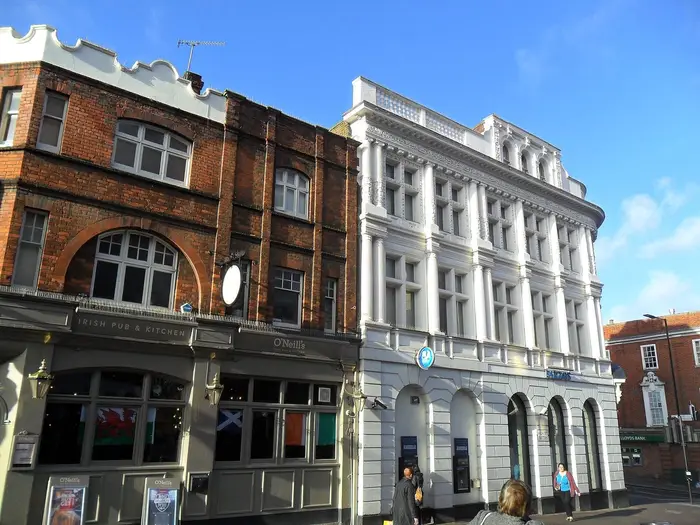 Victorian buildings in the conservation area of Sutton High Street