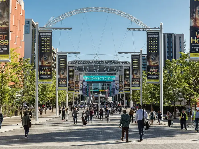 Olympic Way leading to Wembley Stadium, Wembley Park