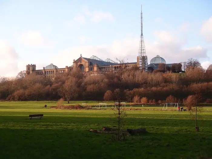 Alexandra Palace above Alexandra Park, Wood Green