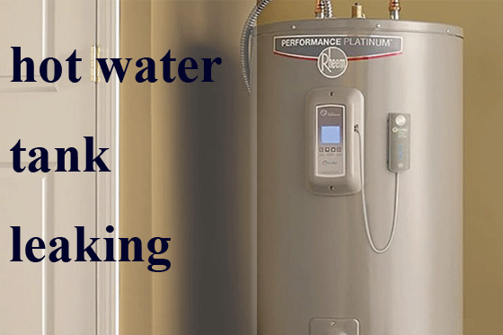 hot water tank leaking